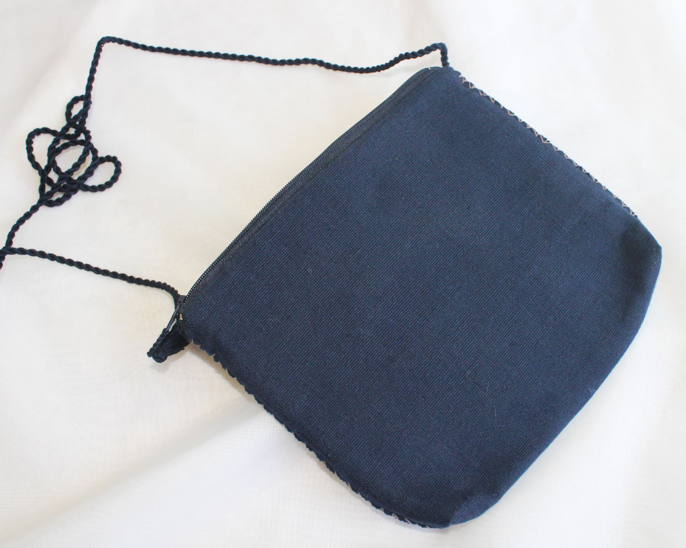 Bolso Telar Estrellas Coral Azul Marino