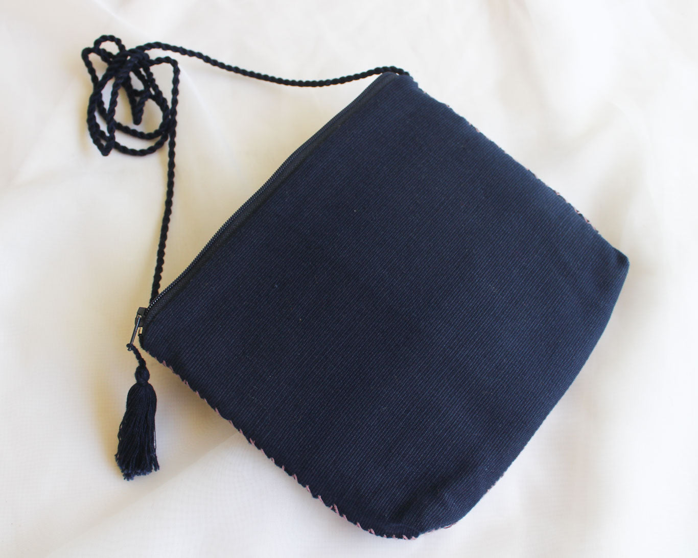 Bolso Telar Estrellas Gris Rosa Azul