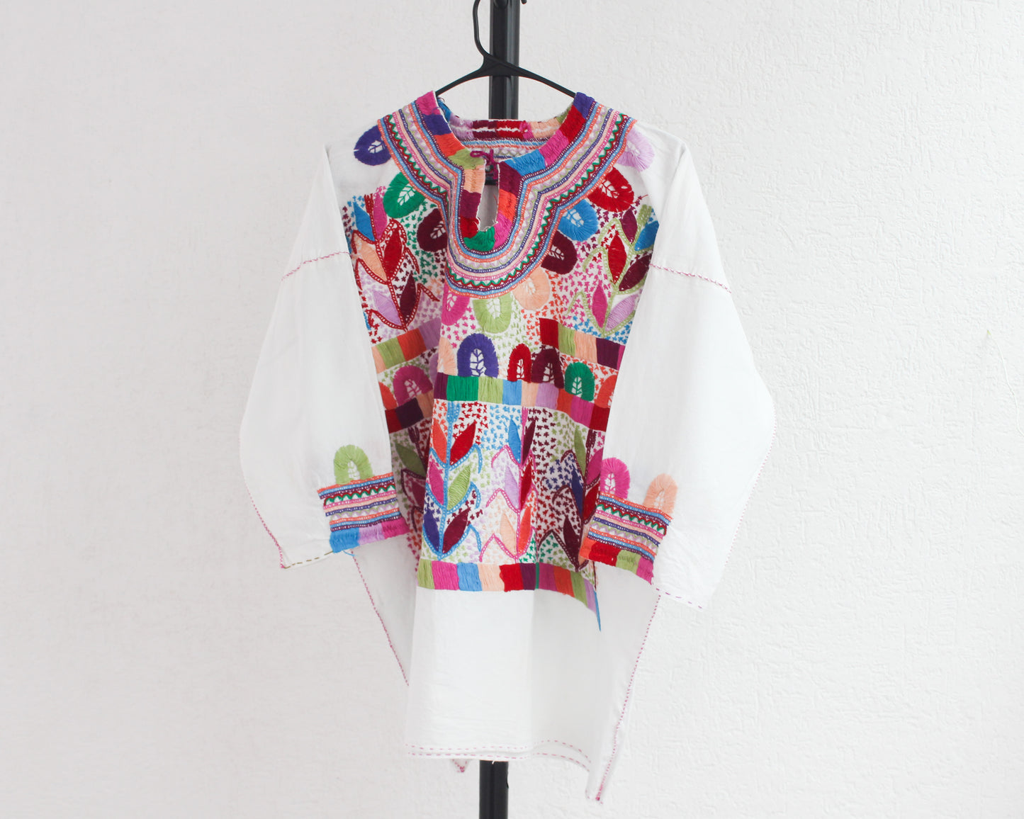 Blusa Milpa L - XL Azul Salmon Lila