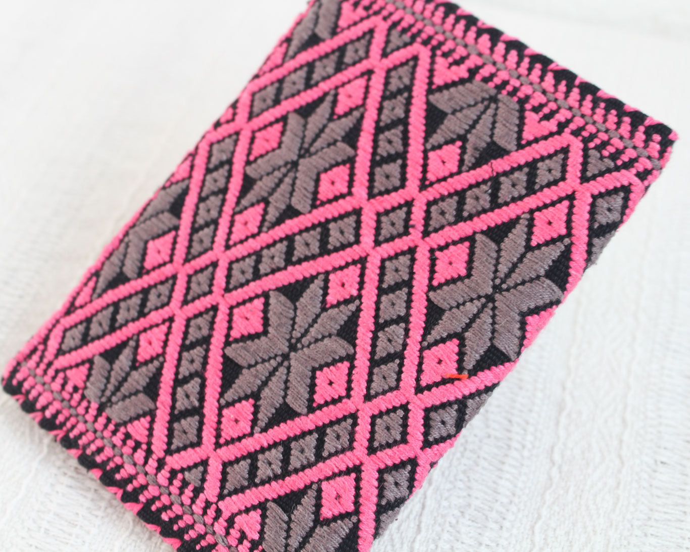 Porta Pasaporte Estrellas Gris Rosa