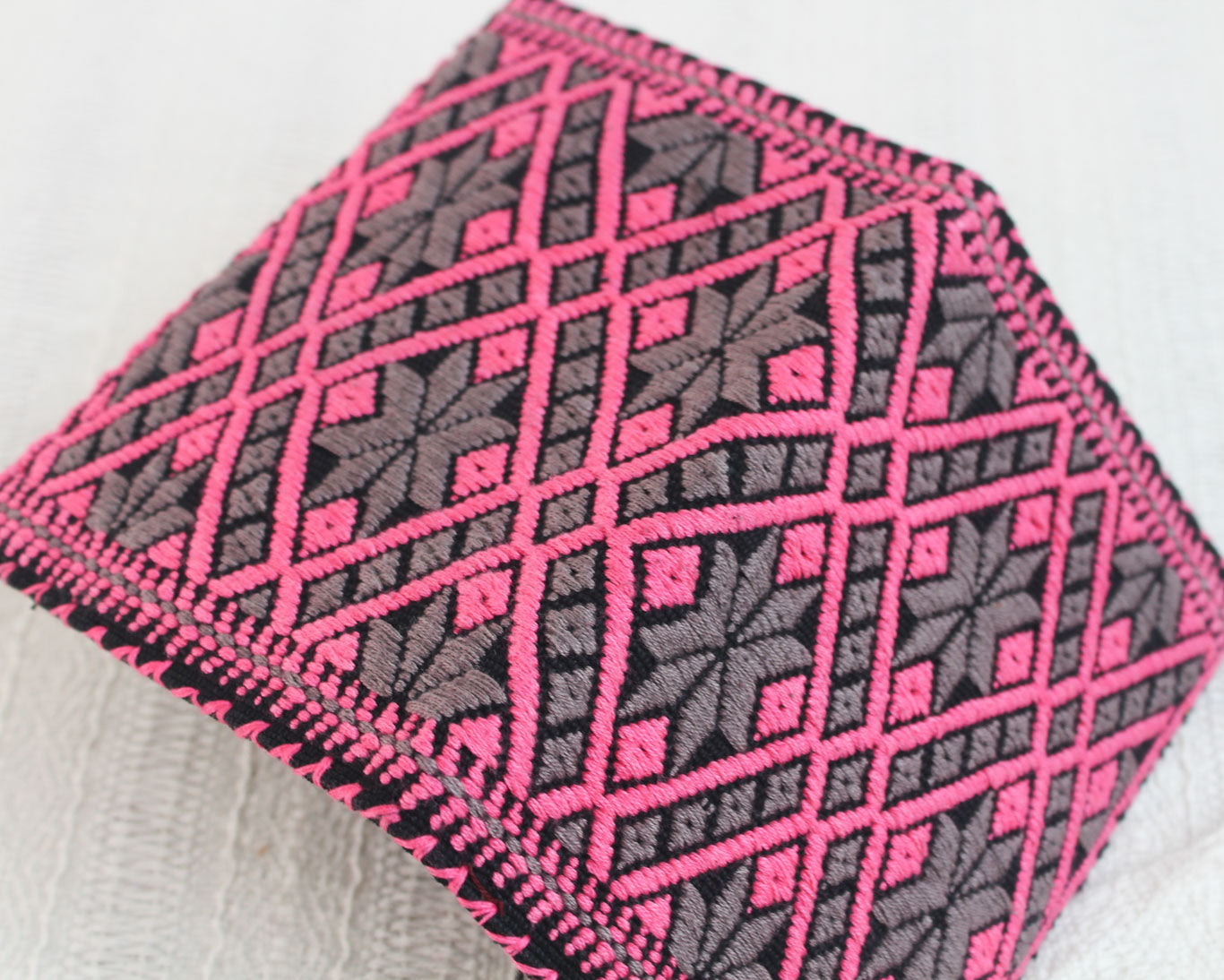 Porta Pasaporte Estrellas Gris Rosa