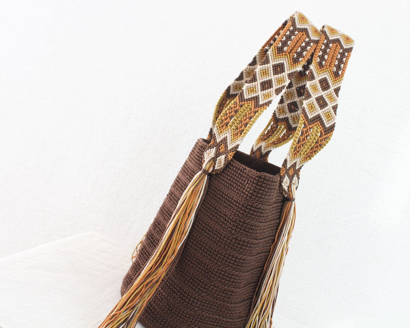 Bolso de mano Café Beige