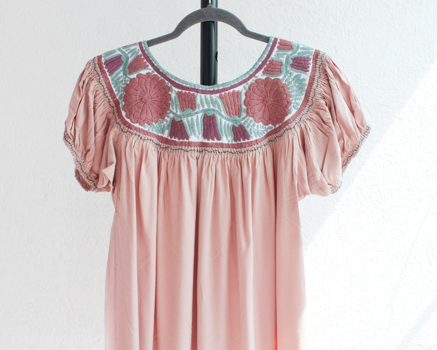 Blusa Aguacatenango Crema Rosa Menta