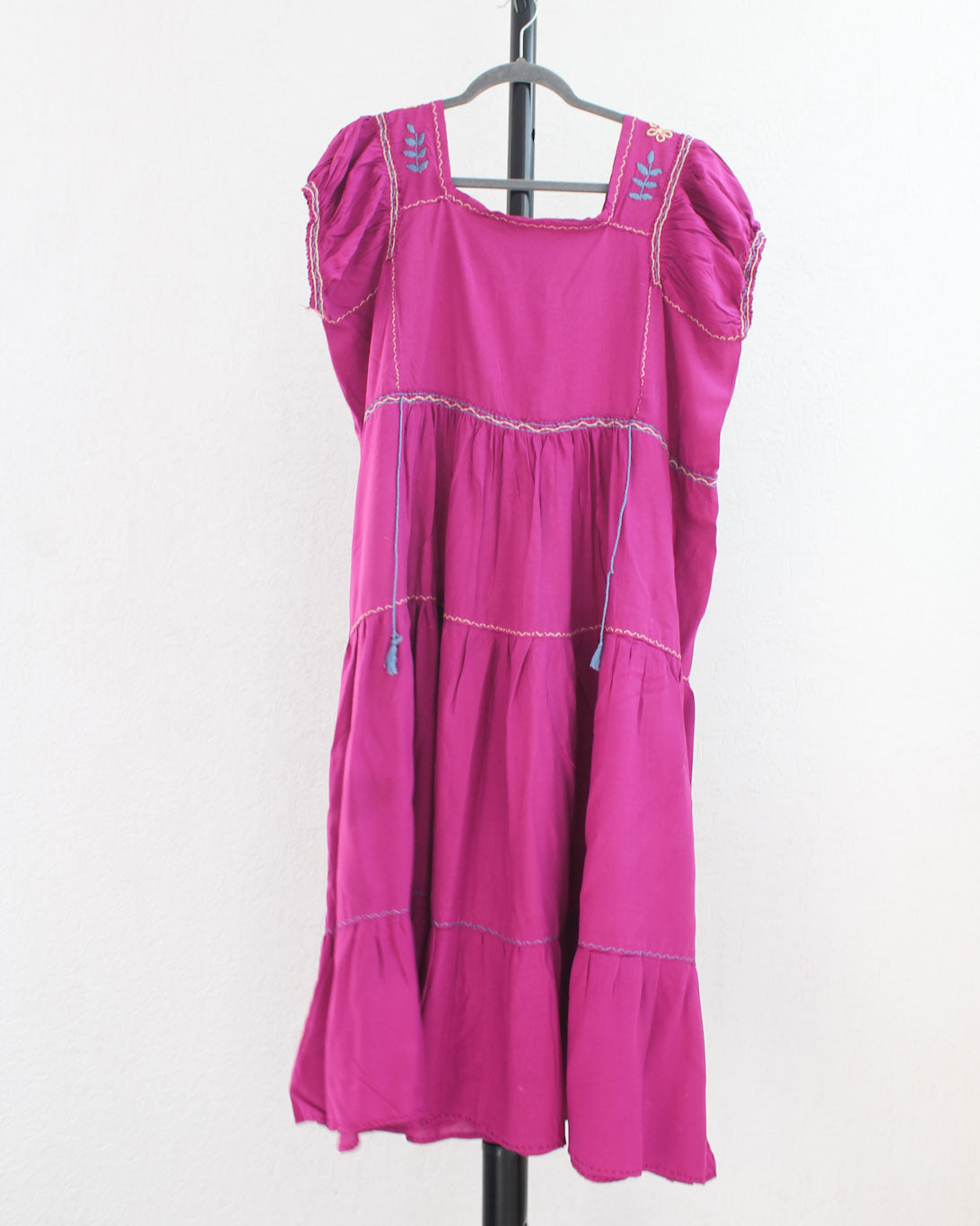 Vestido Julia Flores Rosa Mx L / XL