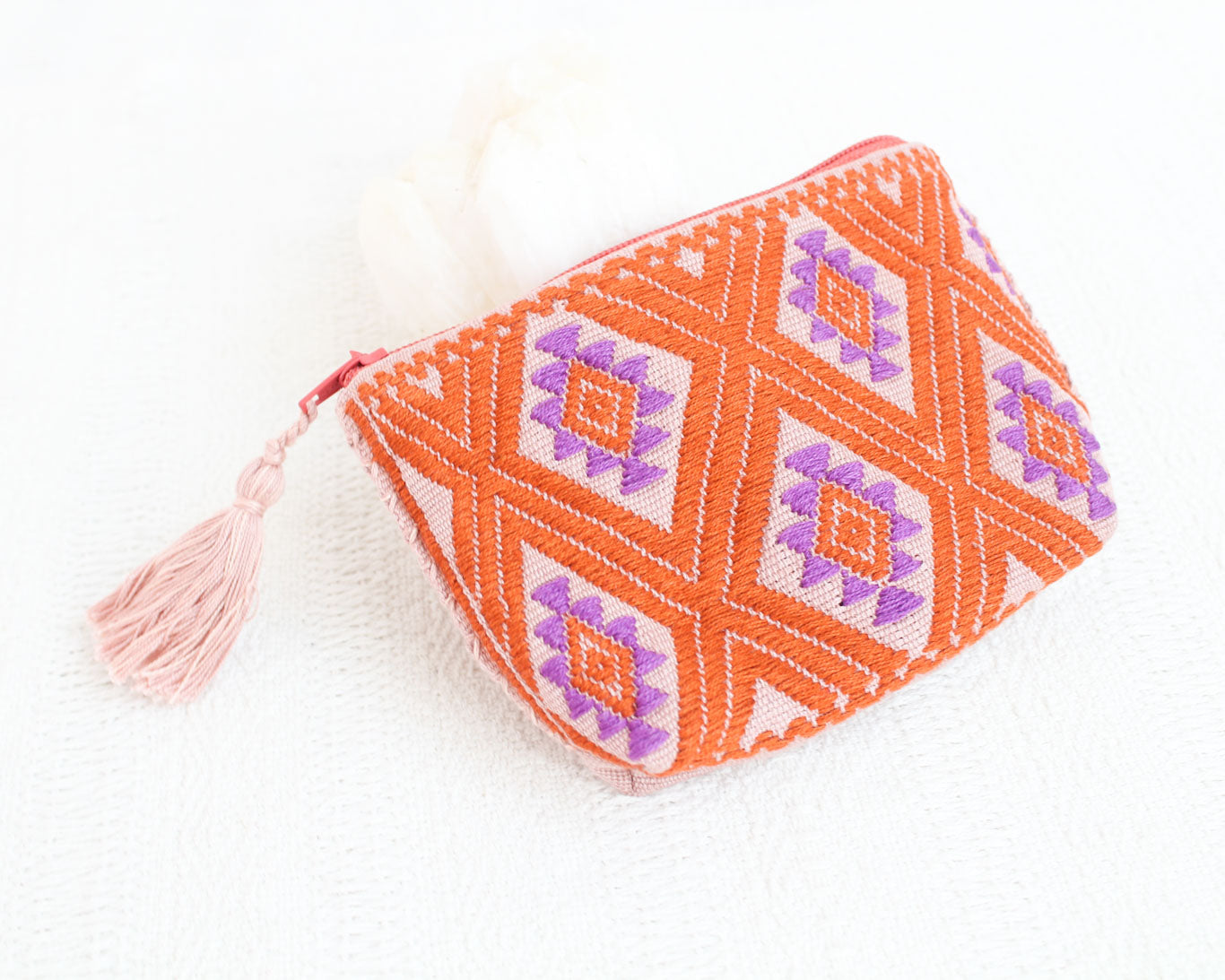 Monedero Estrellas Diamante Naranja Lila
