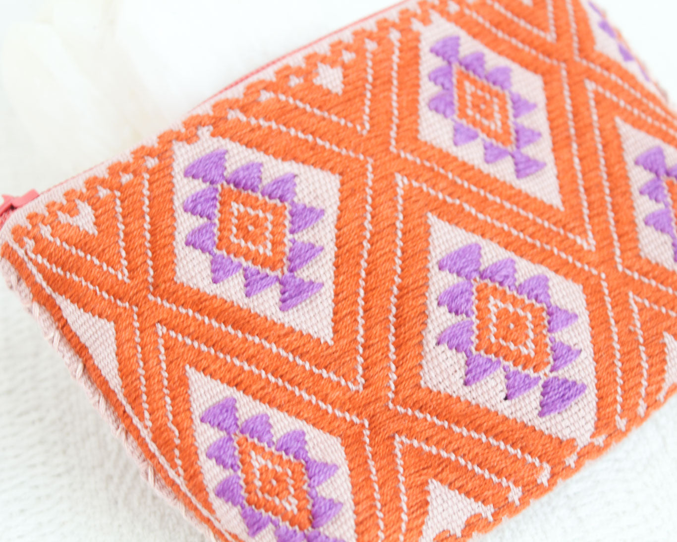 Monedero Estrellas Diamante Naranja Lila