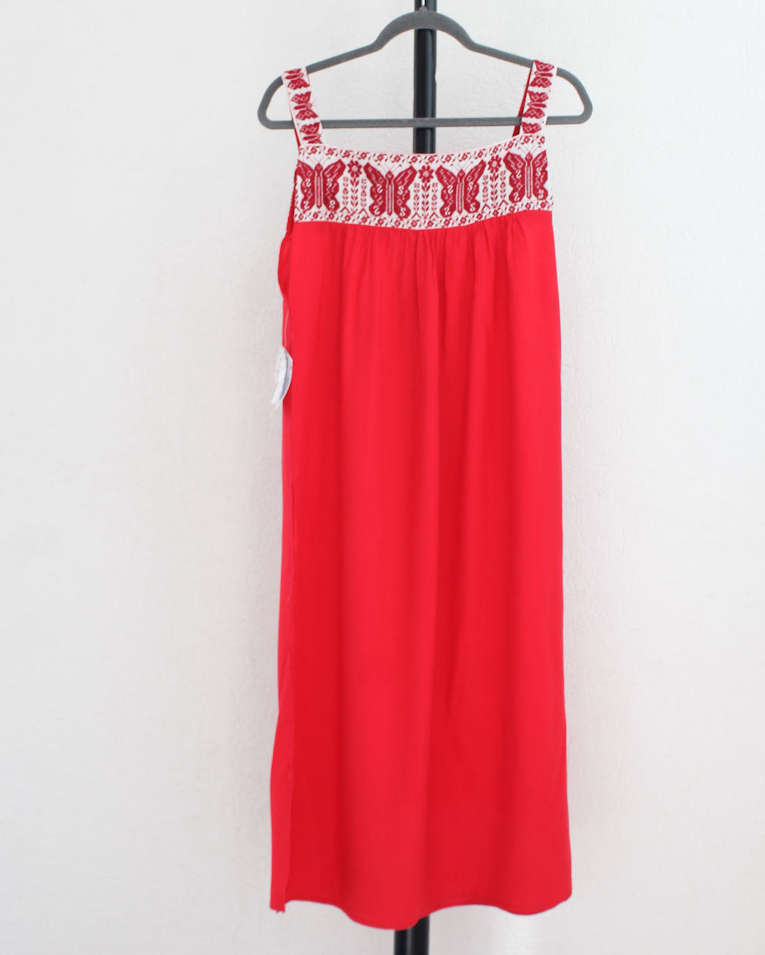 Vestido Primavera Mariposas Rojas