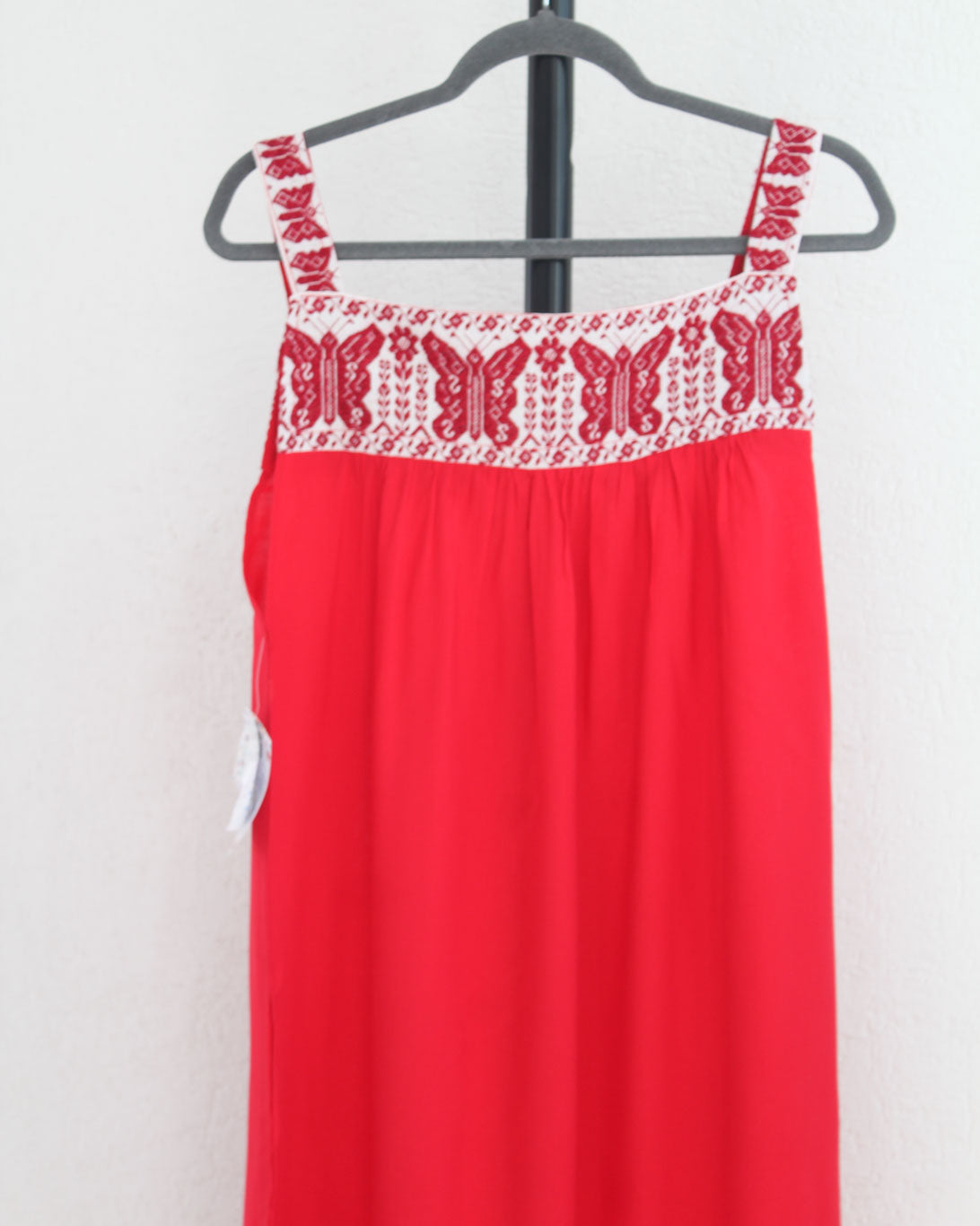Vestido Primavera Mariposas Rojas