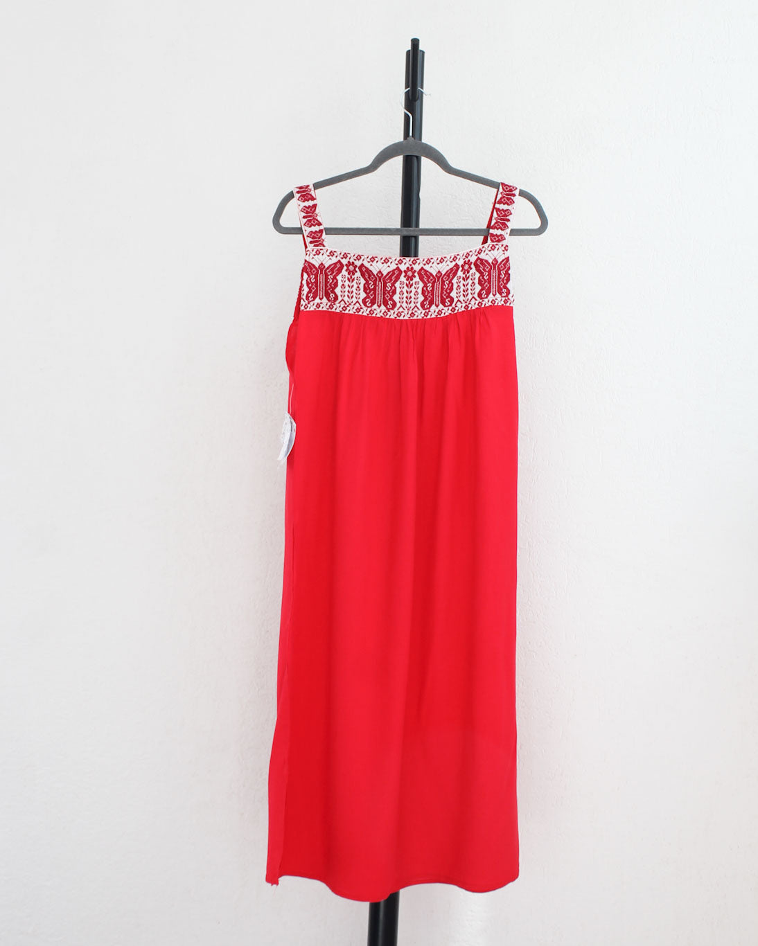 Vestido Primavera Mariposas Rojas