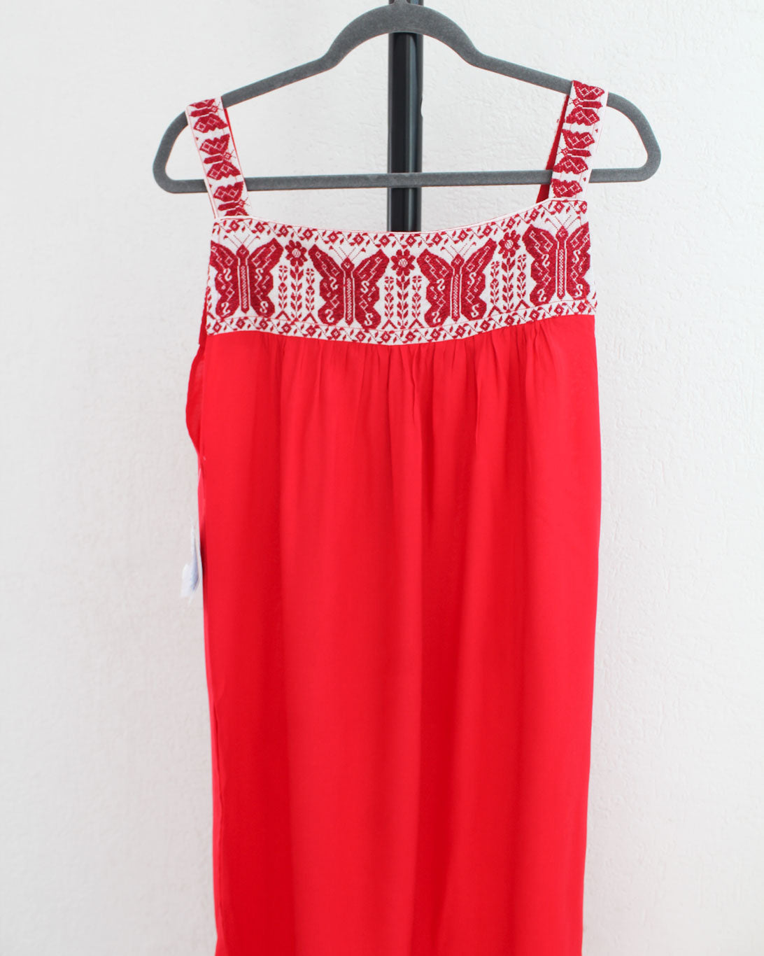 Vestido Primavera Mariposas Rojas