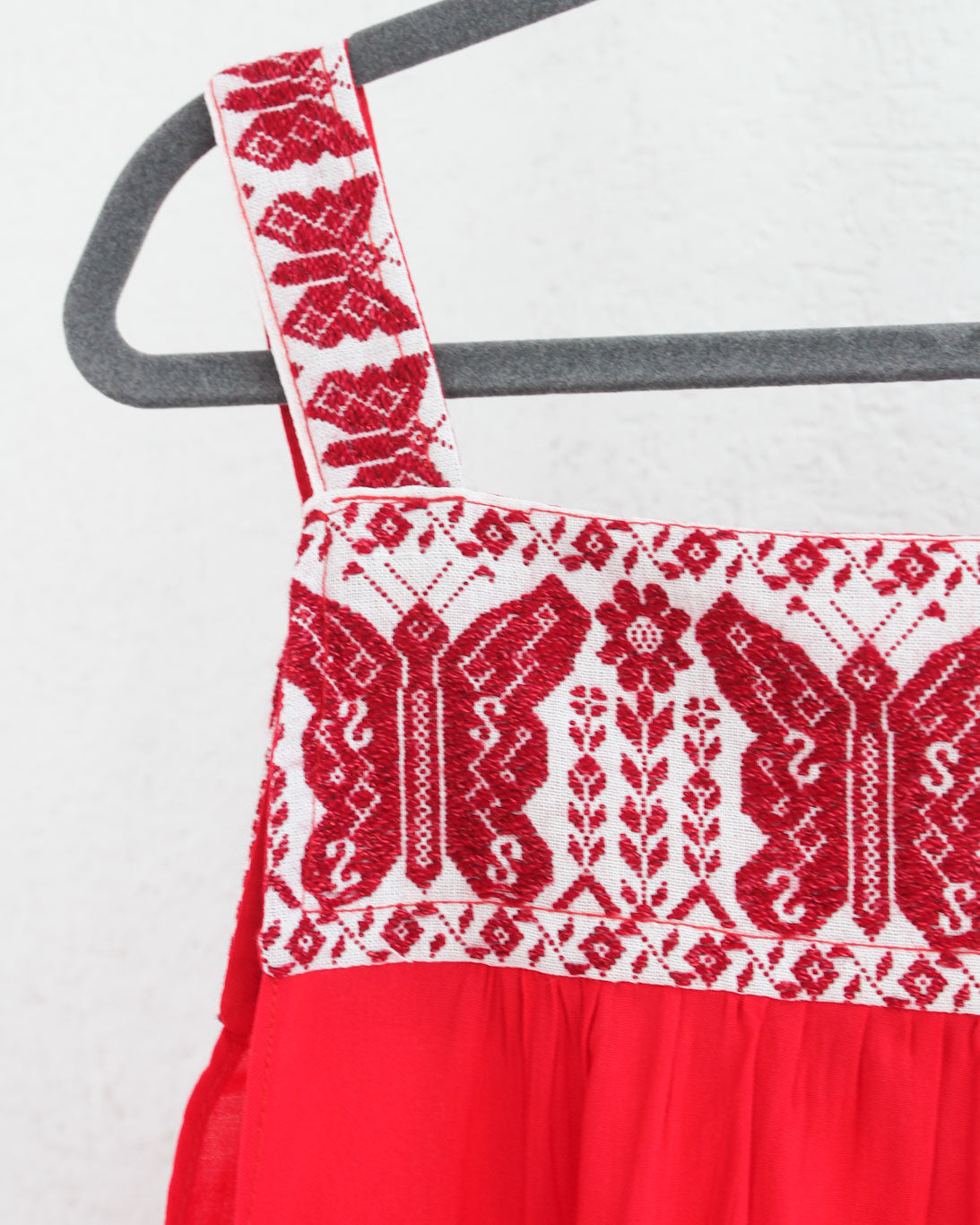 Vestido Primavera Mariposas Rojas