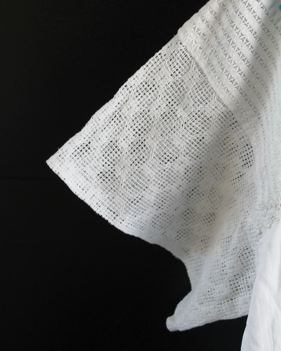 Vestido Lety 3XL - 4 XL Blanco Pajaritos Azul Cielo