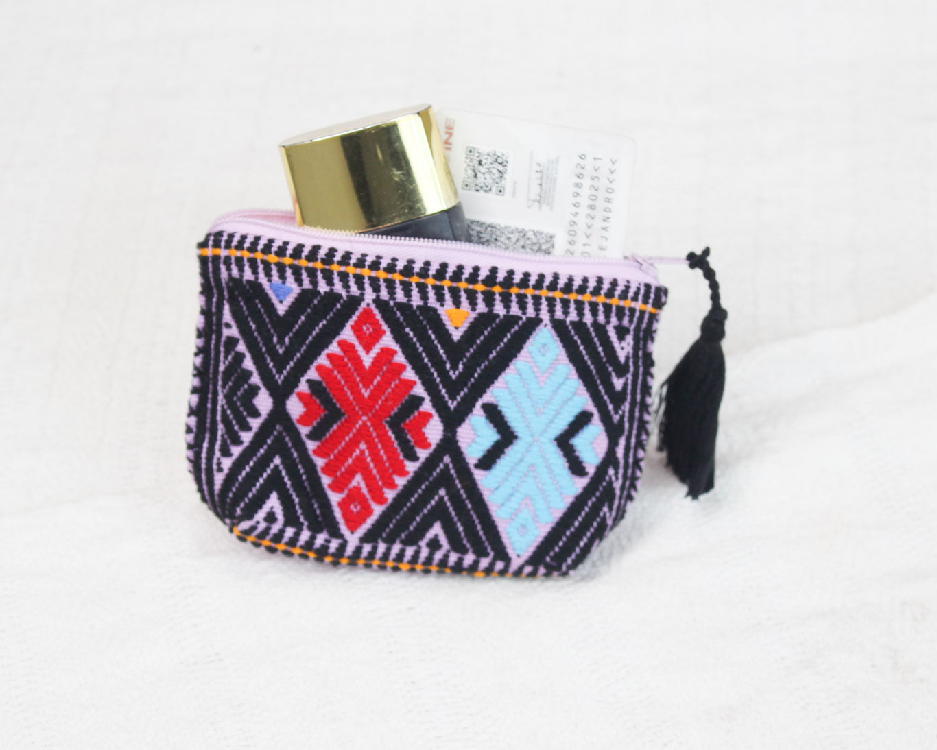 Monedero Flores Colores Lila