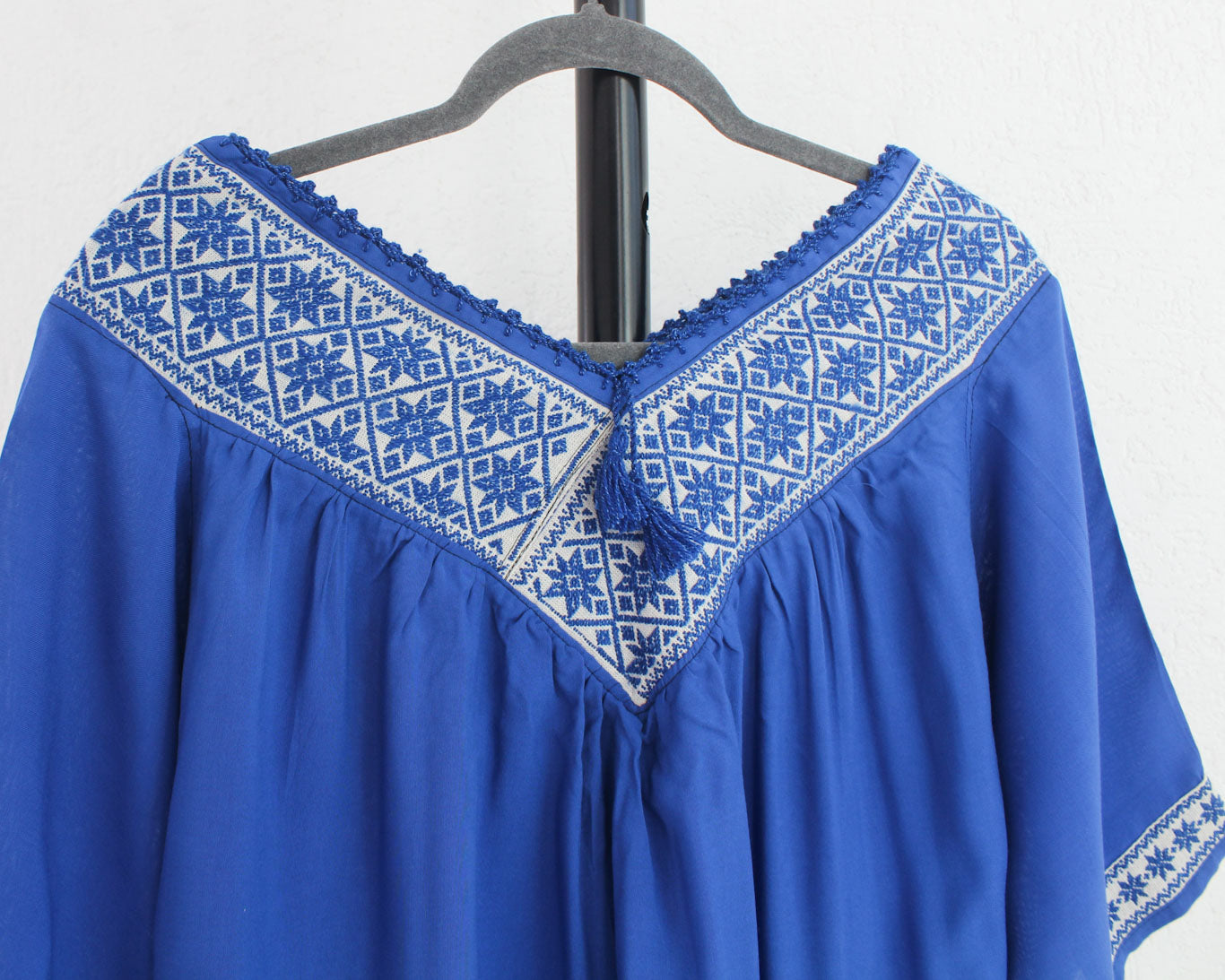 Blusa Cuello V Azul Rey Estrellas