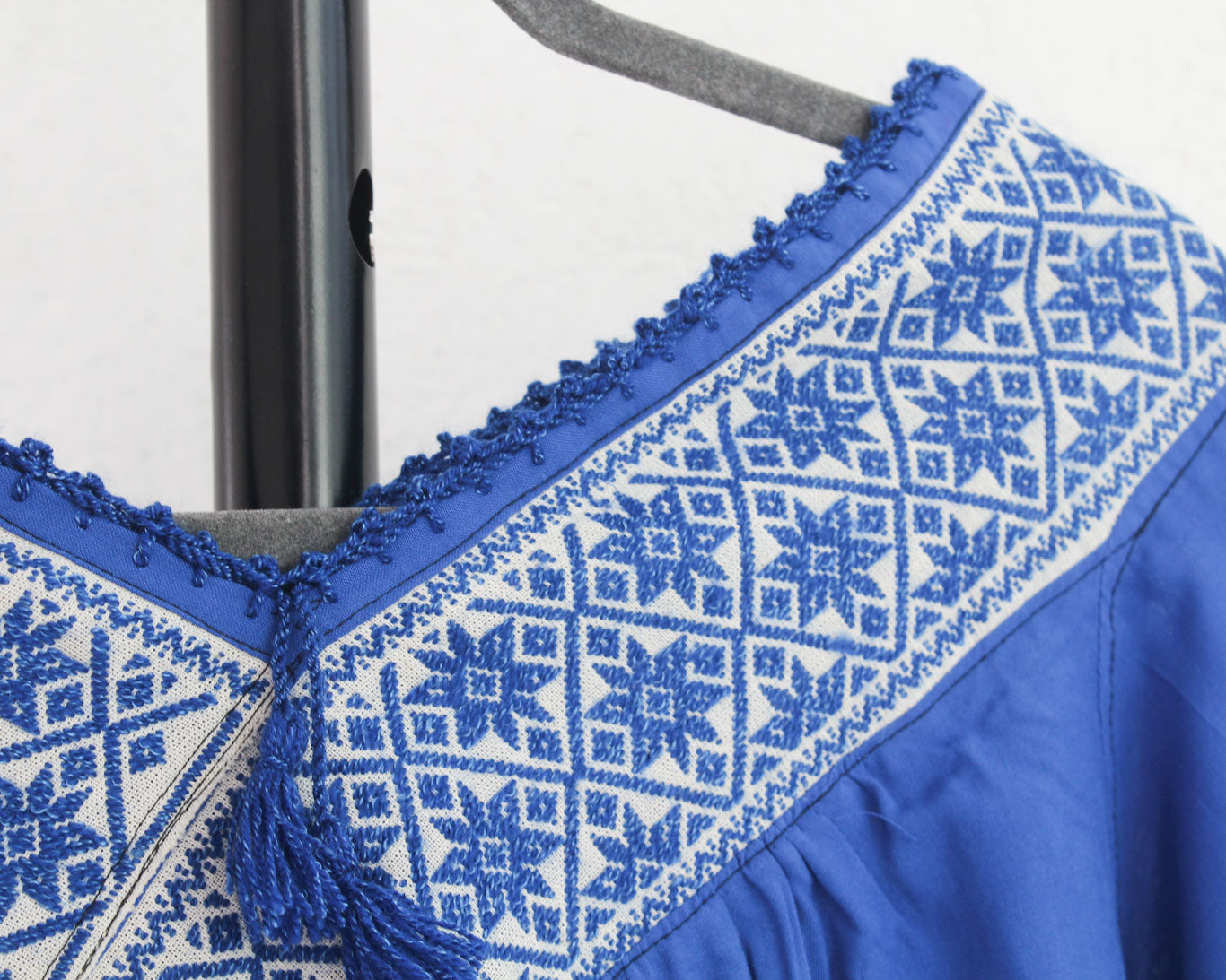 Blusa Cuello V Azul Rey Estrellas