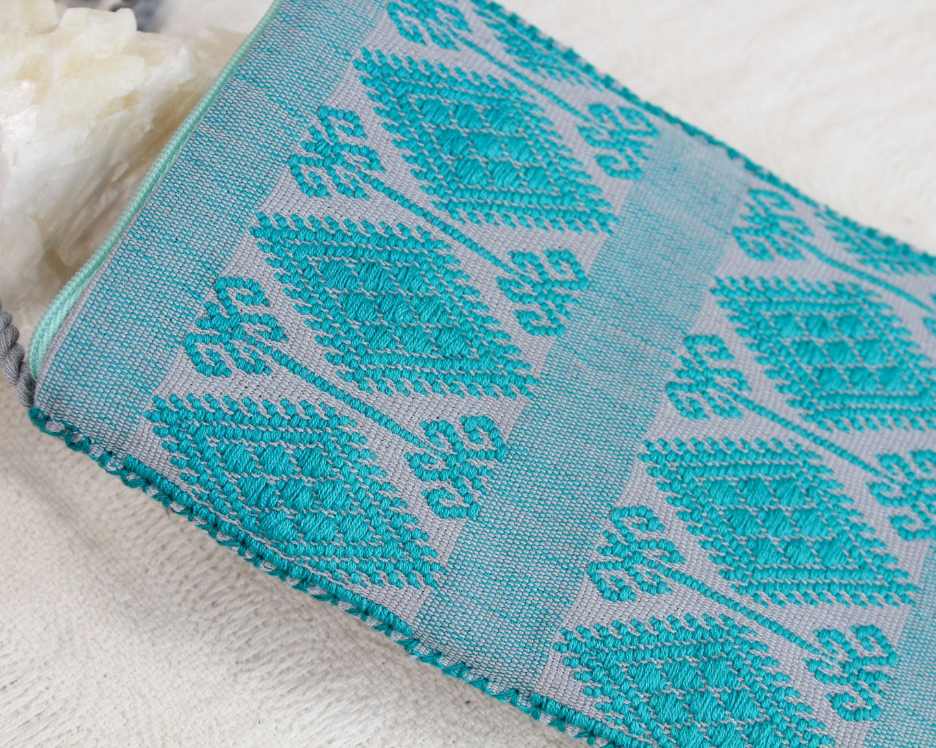 Bolso Celular Estrellas con Coronas Turquesa