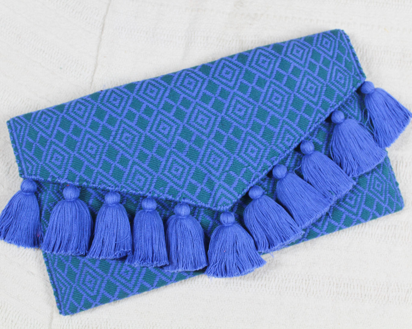 Clutch Artesanal "BATS’I LUCH" Azul