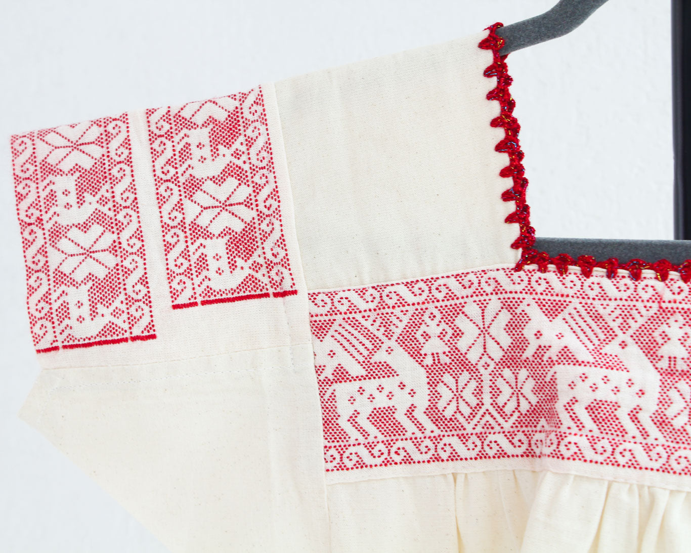 Blusa Tradicional PEPENADO Venaditos Rojo XL