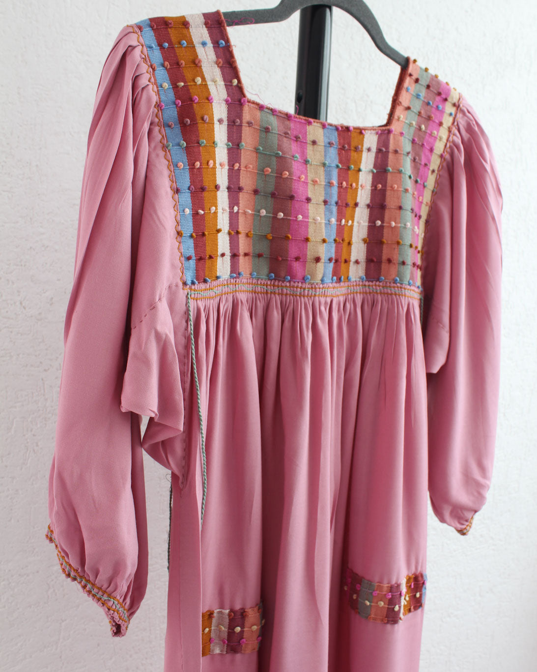 Vestido Nuditos Rosa Manga Larga