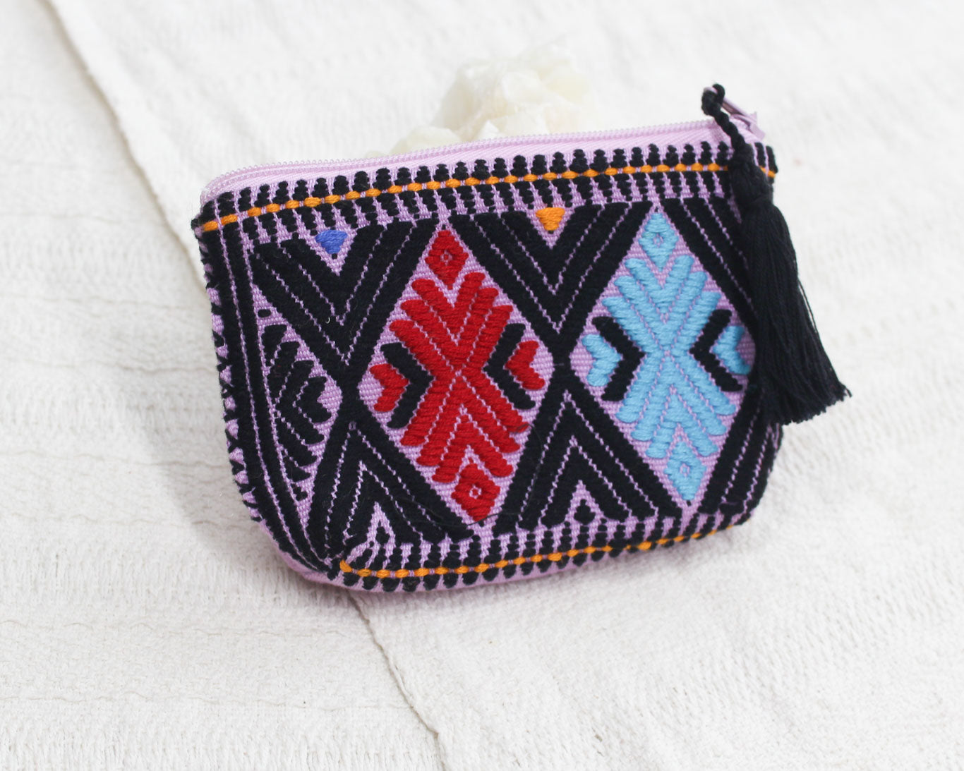 Monedero Flores Colores Lila