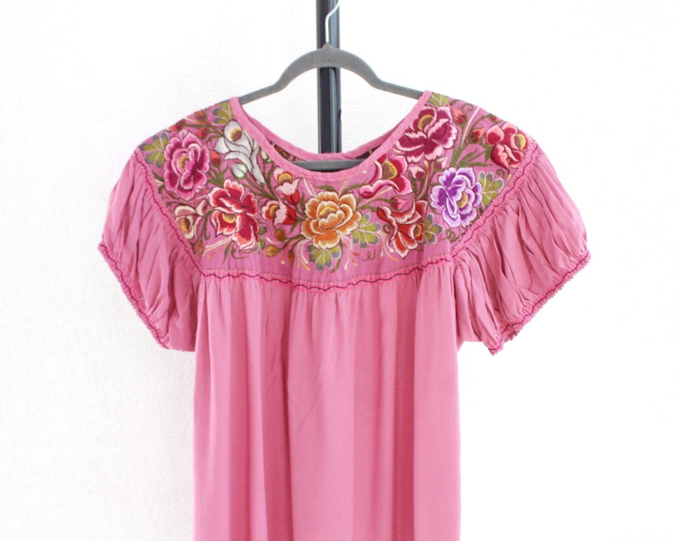 Blusa Abigail Flores Rosa Palo XL - XXL