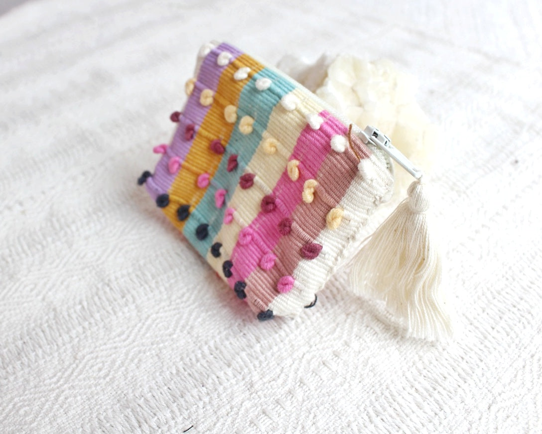 Mini Monedero Nuditos Colores Blanco Menta Rosa Pastel