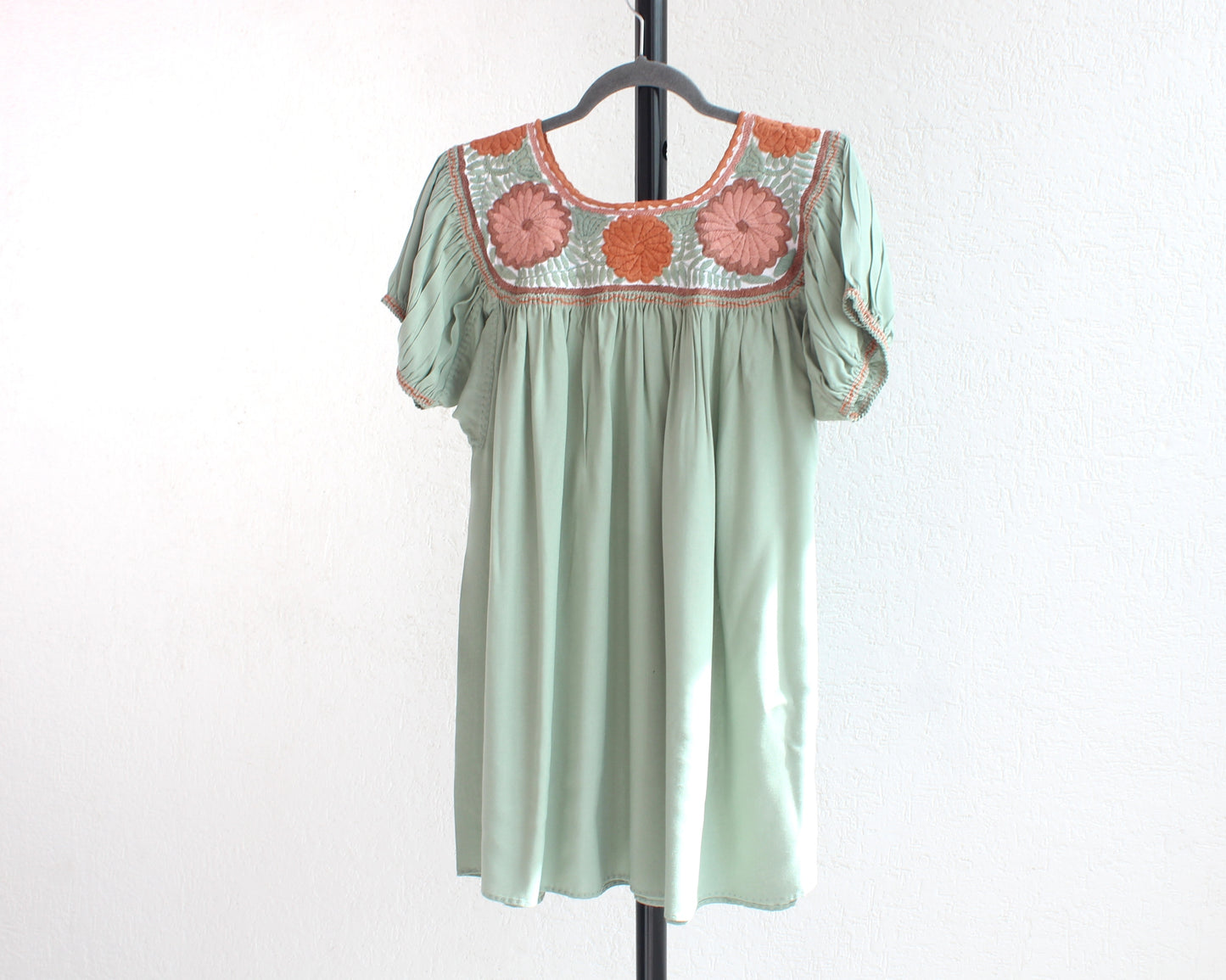 Blusa Aguacatenango Menta Rosa Naranja