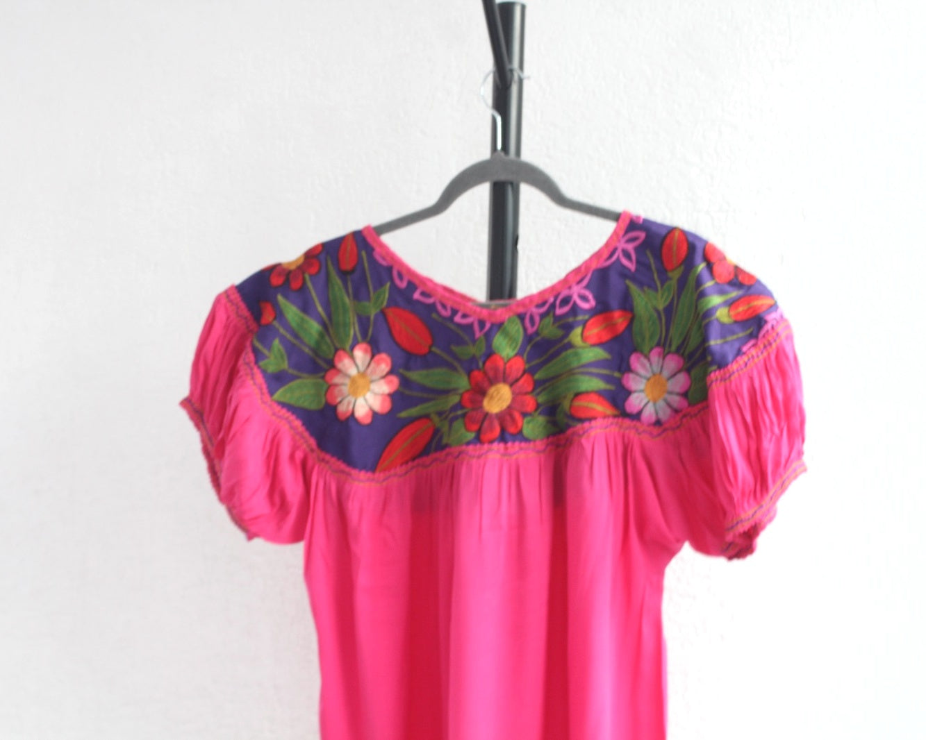 Blusa Abigail Flores Rosa Morado XL - XXL