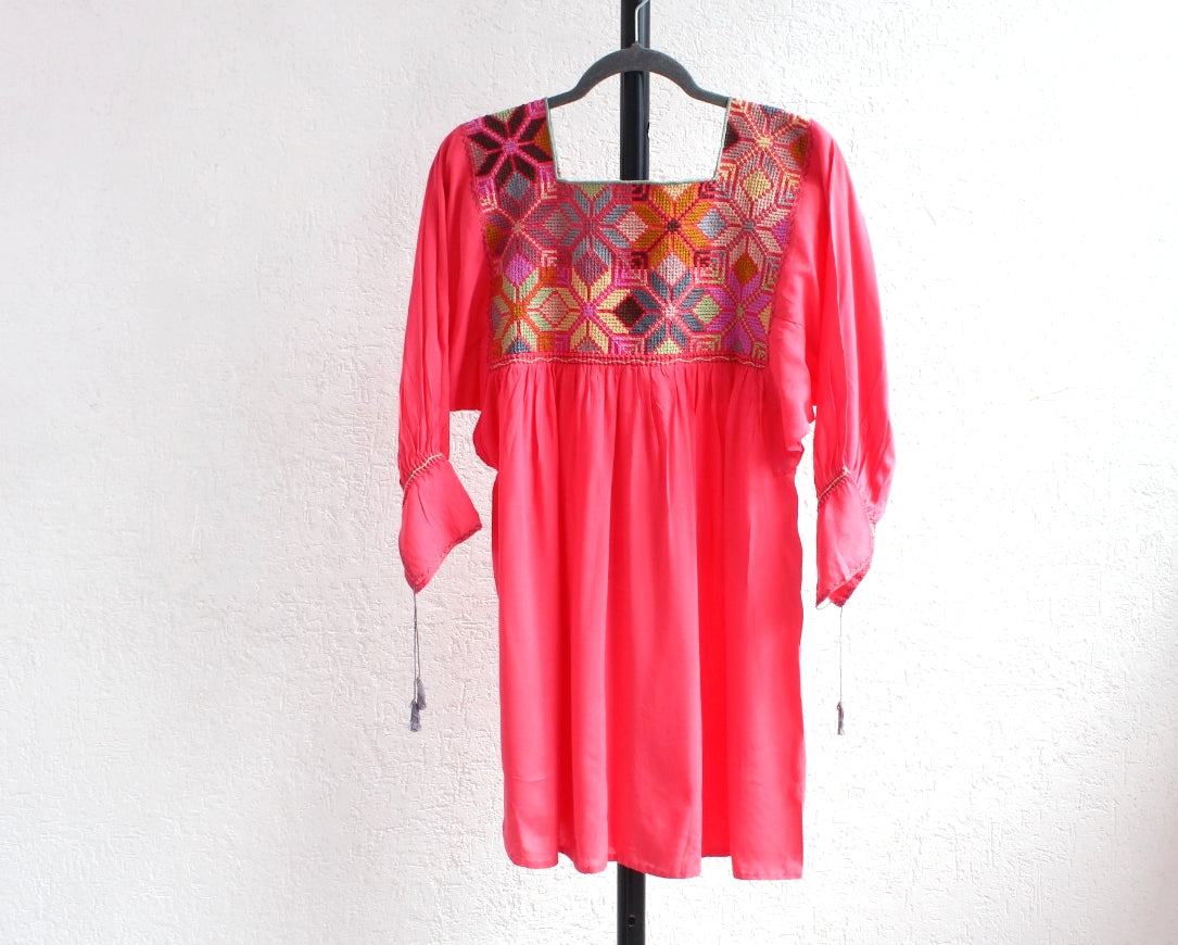 Blusa Gloria Punto de Cruz Coral
