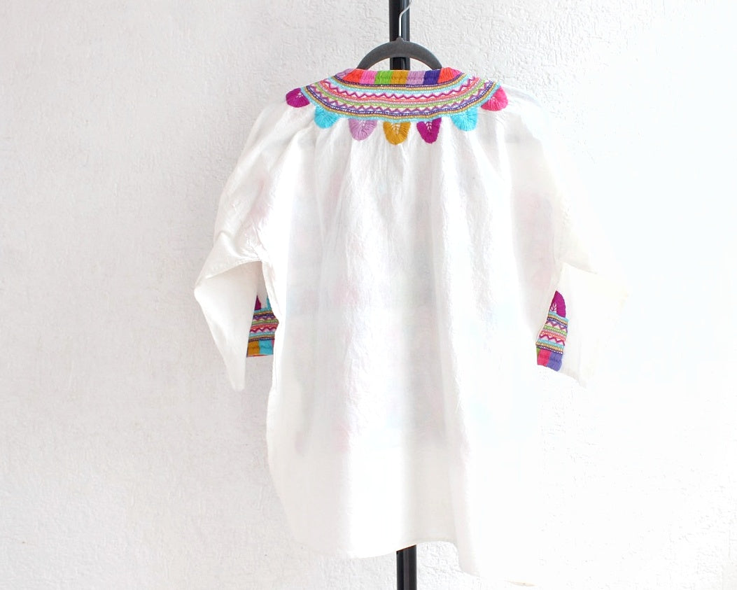 Blusa Milpa L - XL Rosa Lila Verde