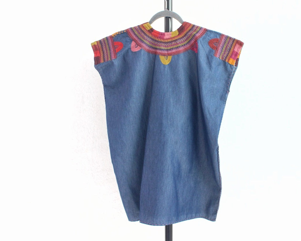 Blusa Milpa Mezclilla Rosa Vino L - XL