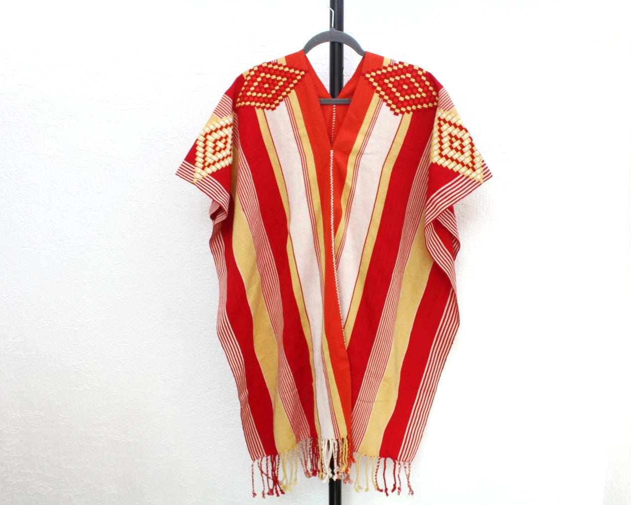 Jorongo Rombos Amarillo Rojo Blanco