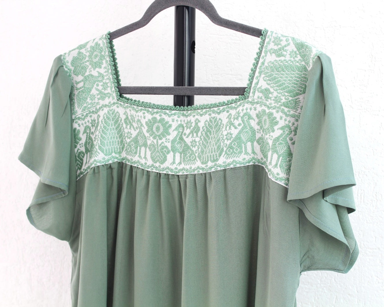 Blusa Tania Menta Pavo Reales XL - 2XL