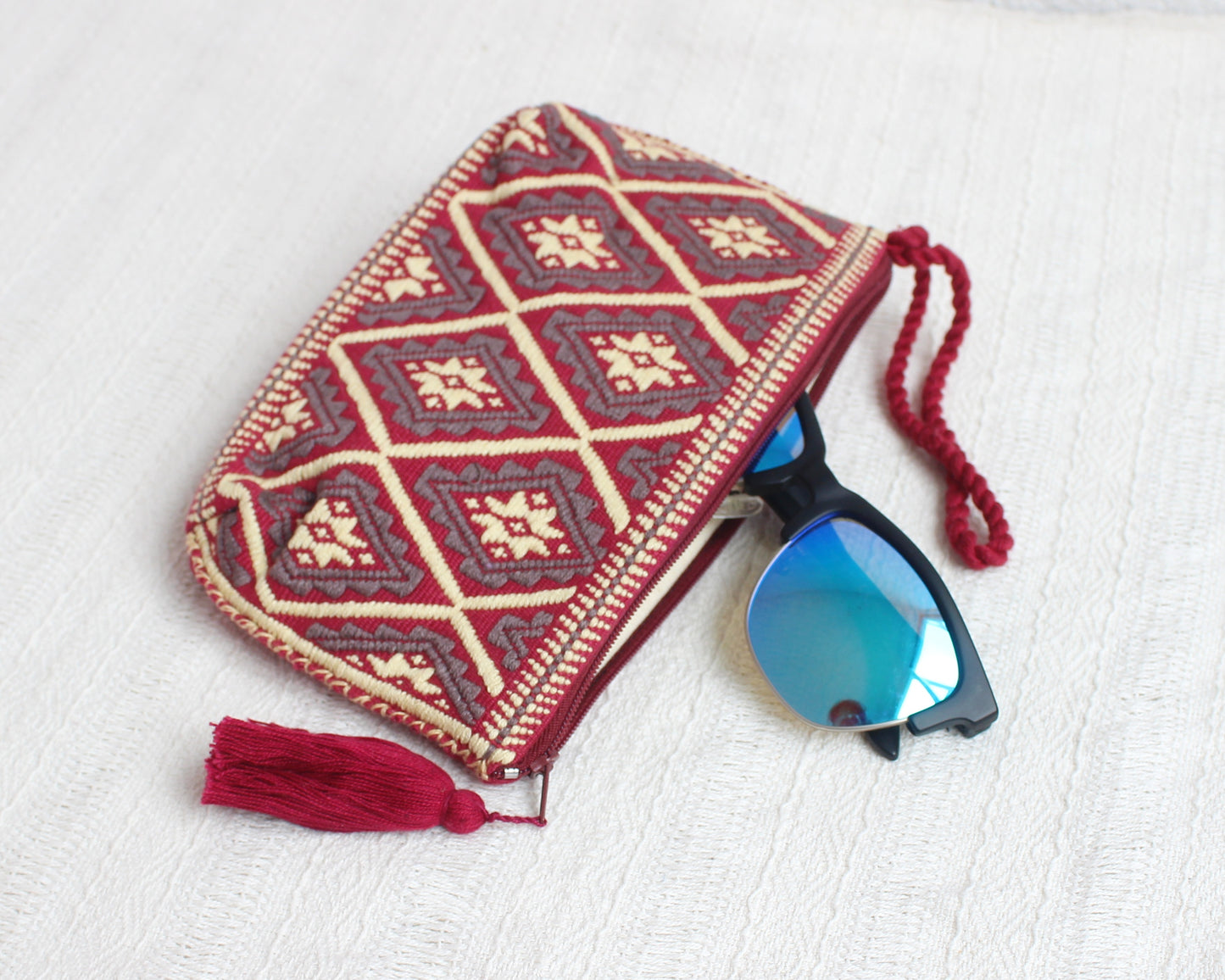 Neceser Estrellas Rojo Beige Gris