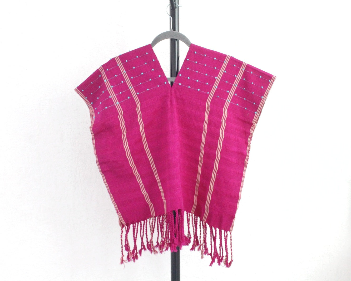 Blusa Rombos Nuditos Violeta Turquesa