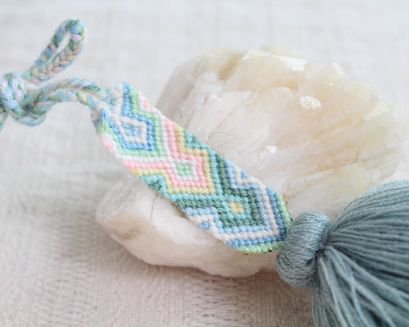 Campanitas con pulsera Menta Rosa Azul