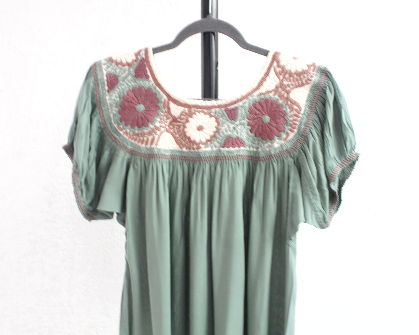 Blusa Aguacatenango Menta Cafe Beige