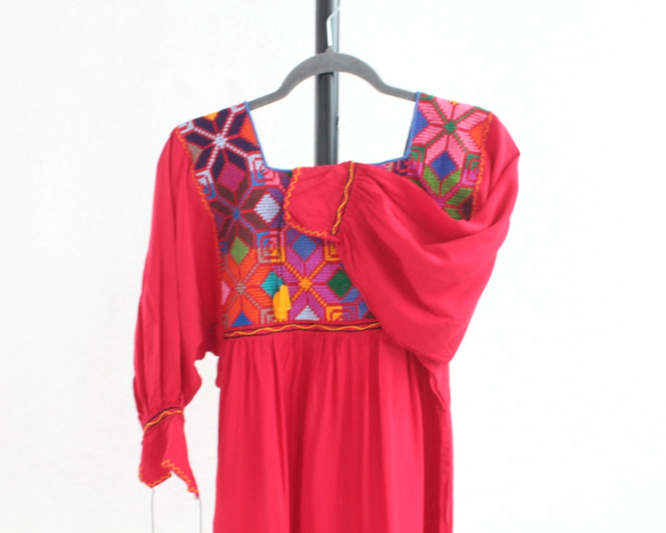 Blusa Gloria Punto de Cruz Rojo