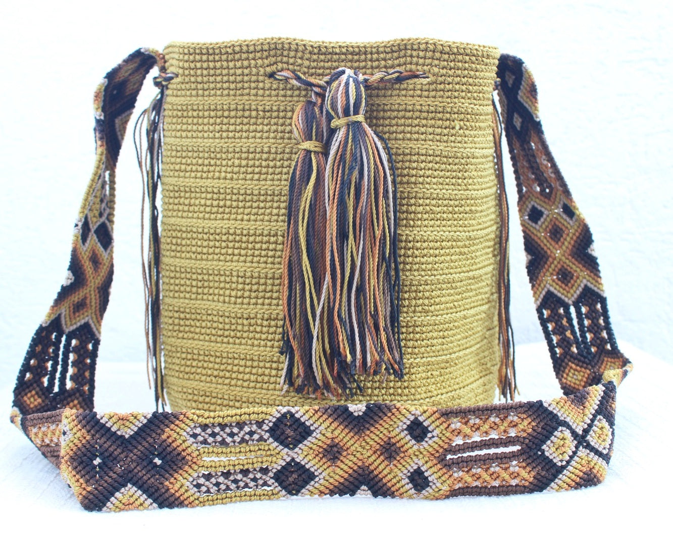 Bolso Morral Verde Olivo Café