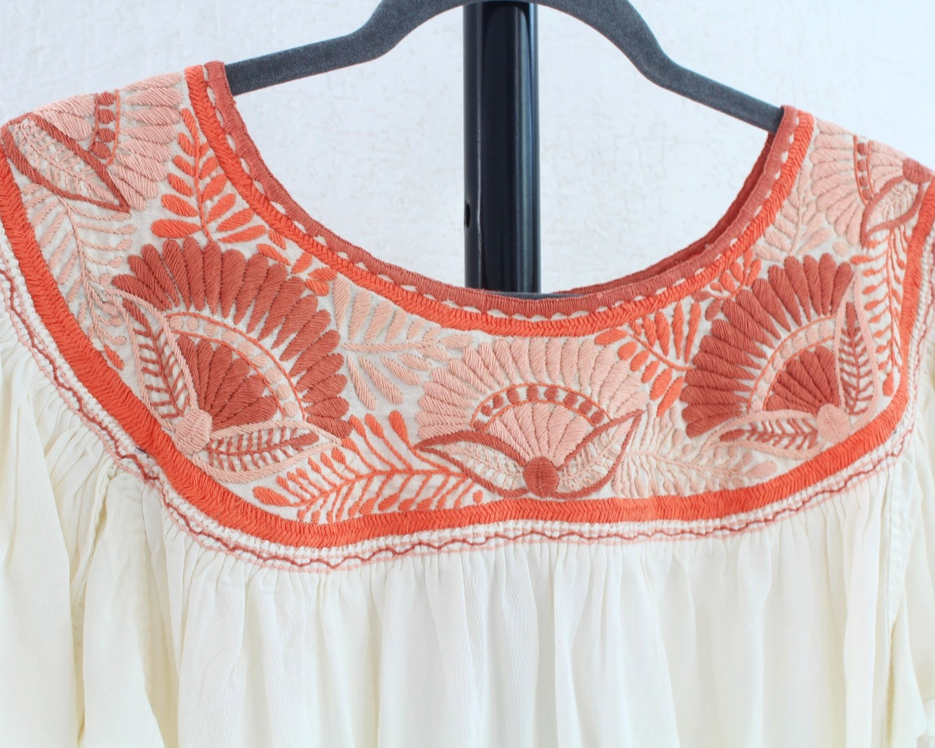 Blusa Aguacatenango Perla Naranja Coral