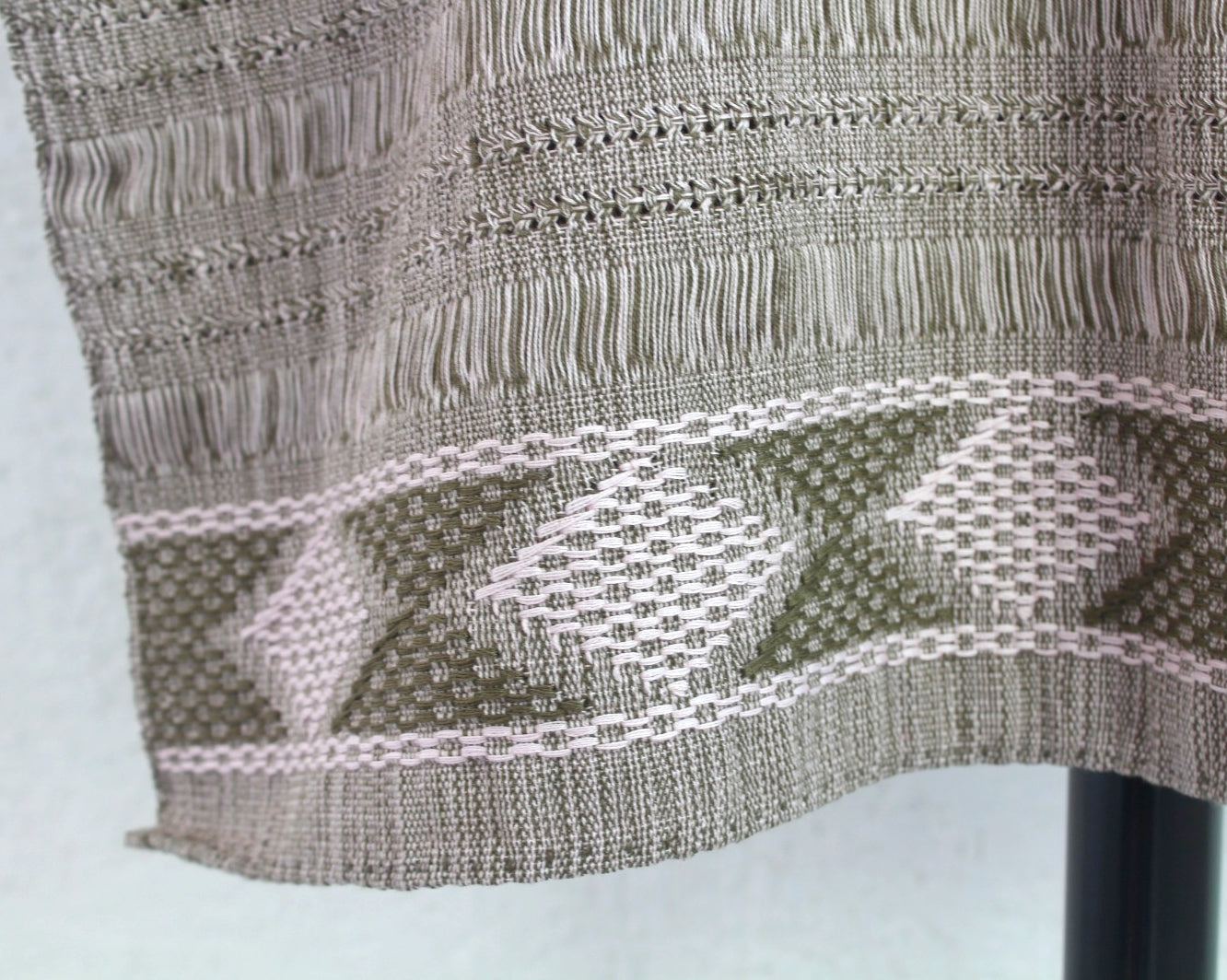 Blusa Huipil Zinacantán Verde Rosa