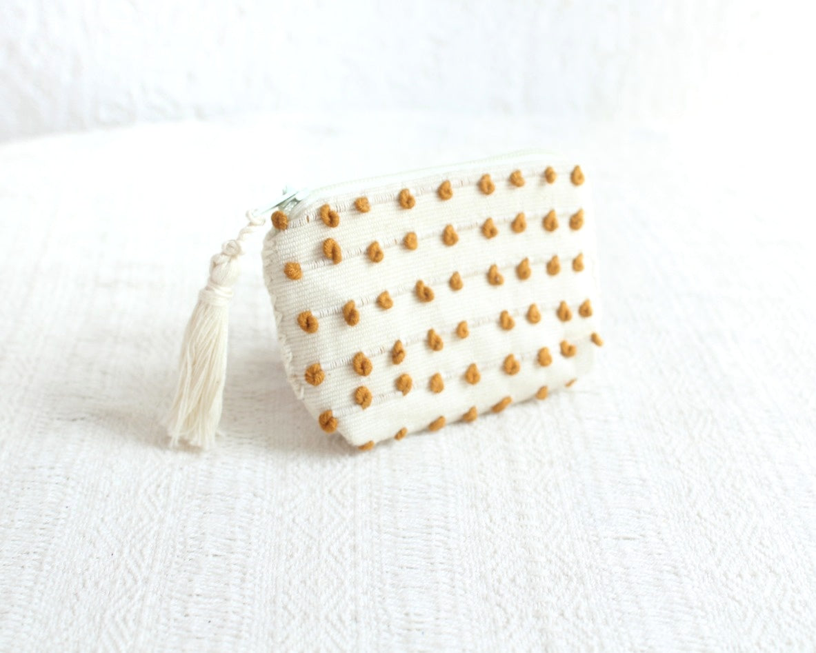 Mini Monedero Nuditos Blanco Amarillo