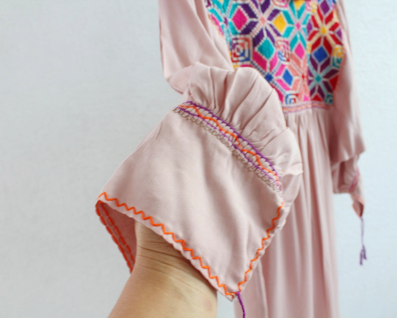 Blusa Gloria Punto de Cruz Beige