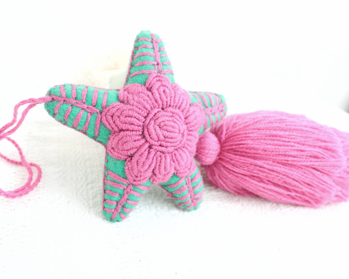 Estrella Rococo Rosa Verde