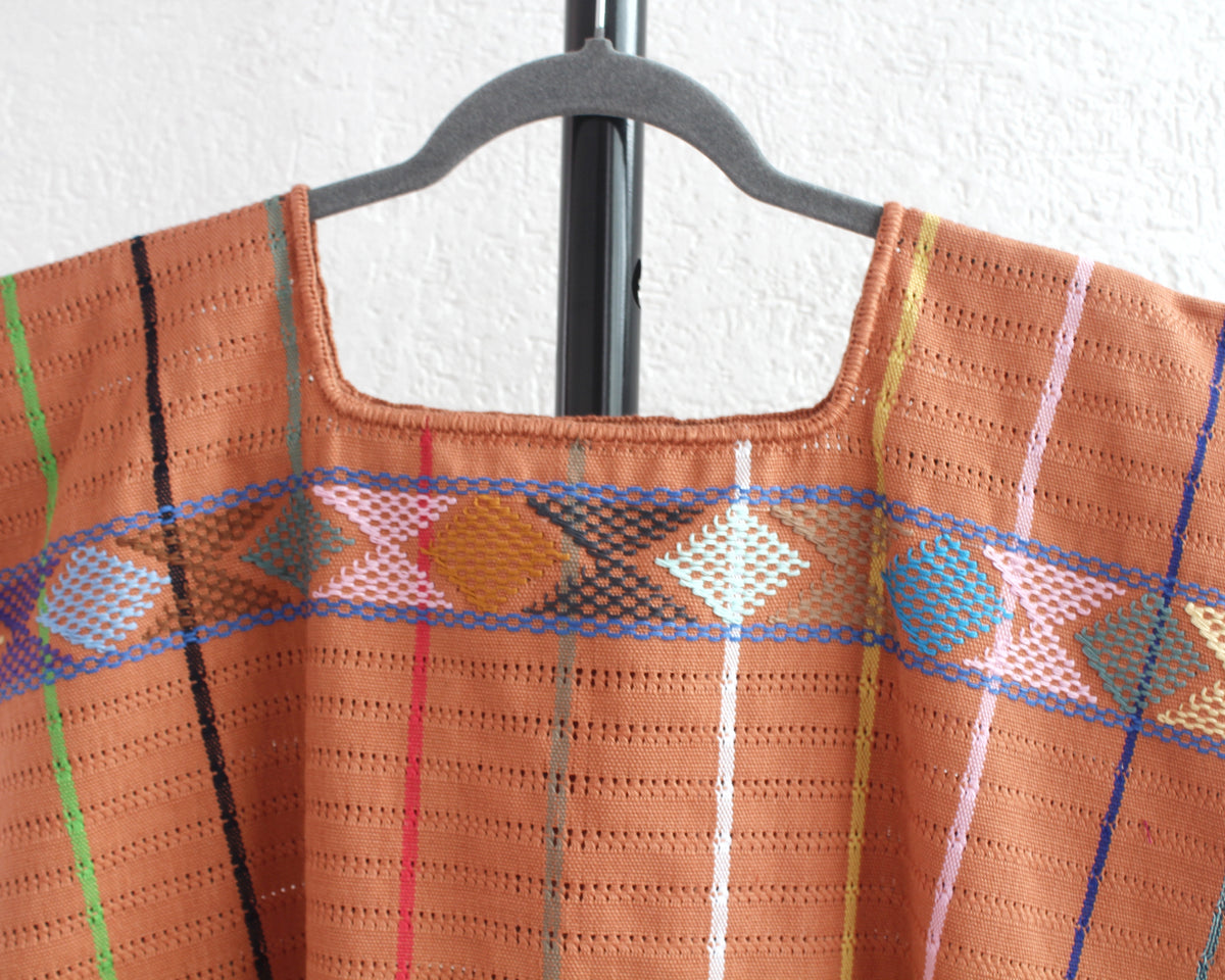 Huipil Angela Naranja Colores XL