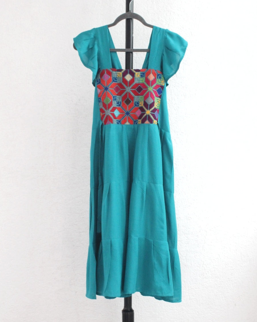 Vestido Anita Corto Turquesa