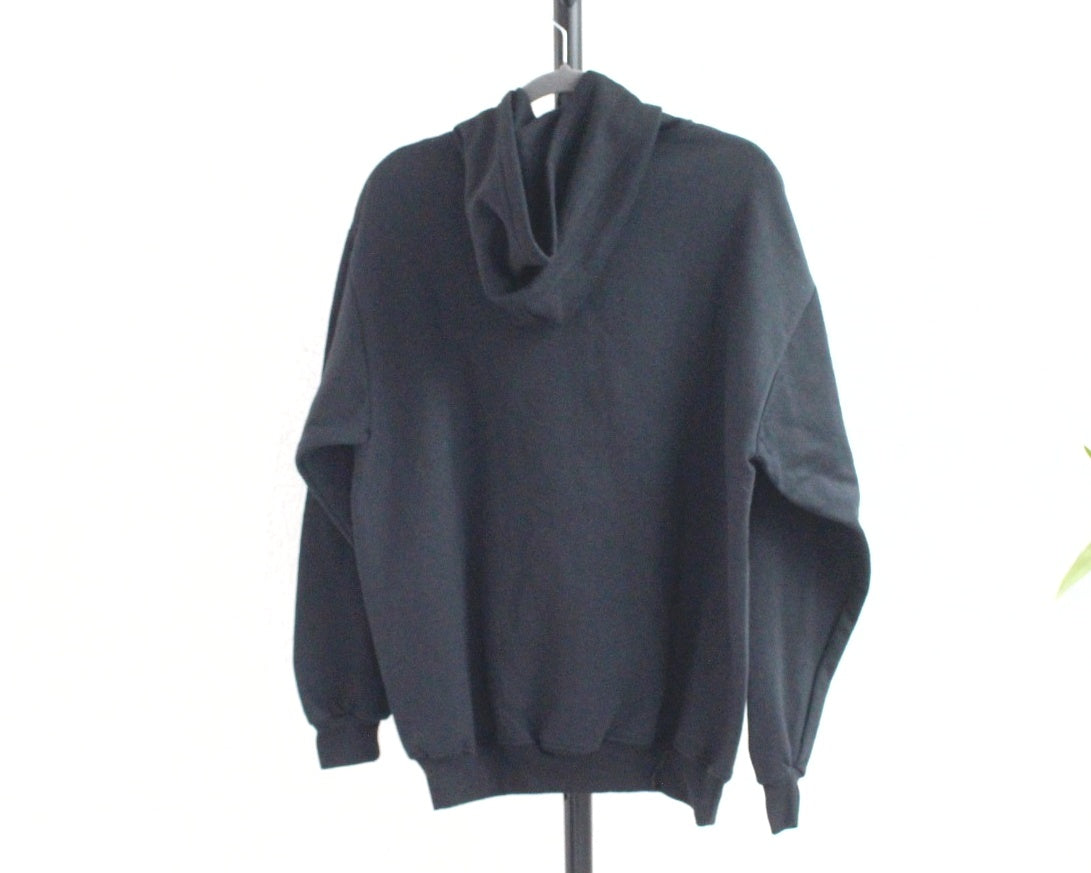 Sudadera L Flores Negra Rosa