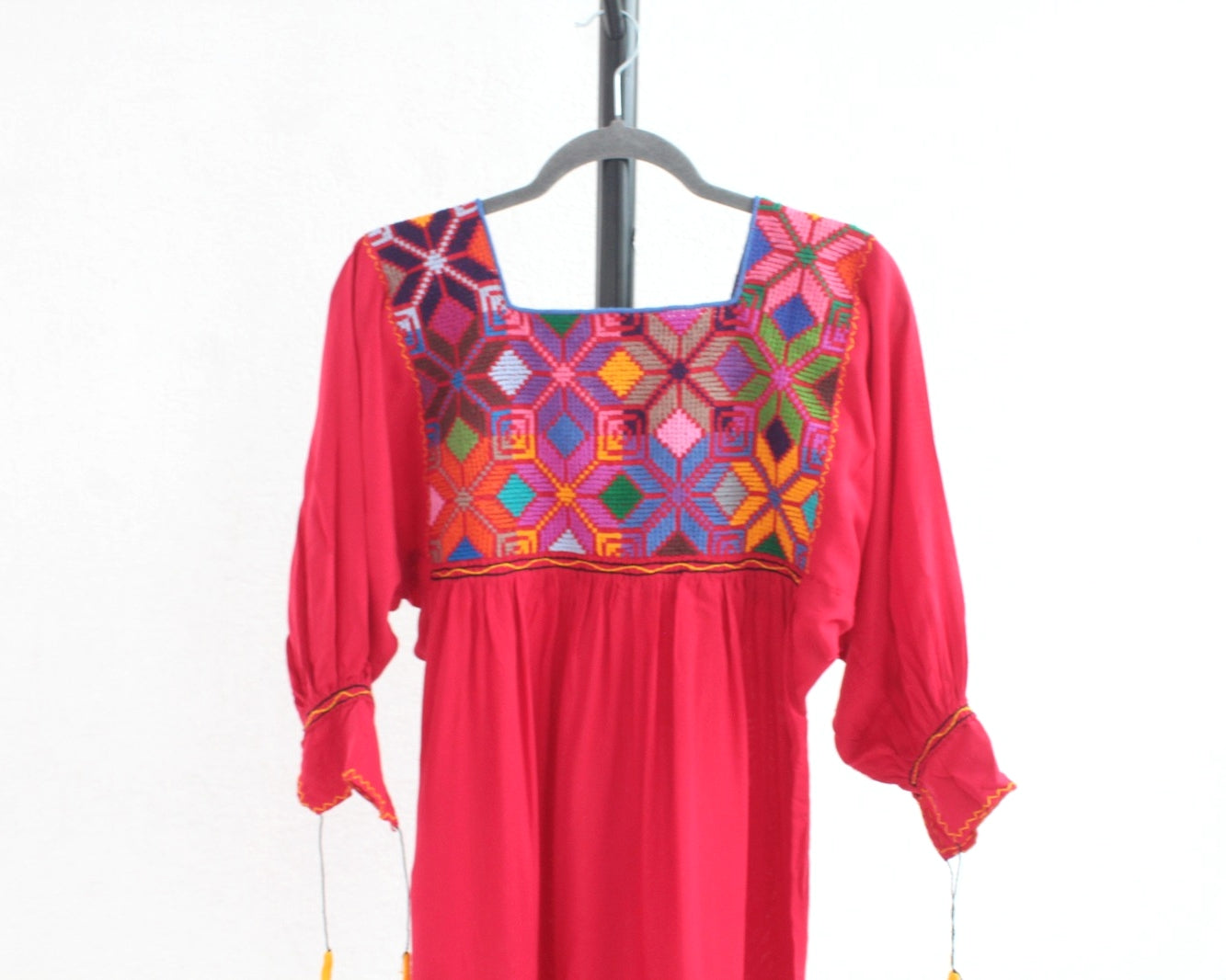 Blusa Gloria Punto de Cruz Rojo