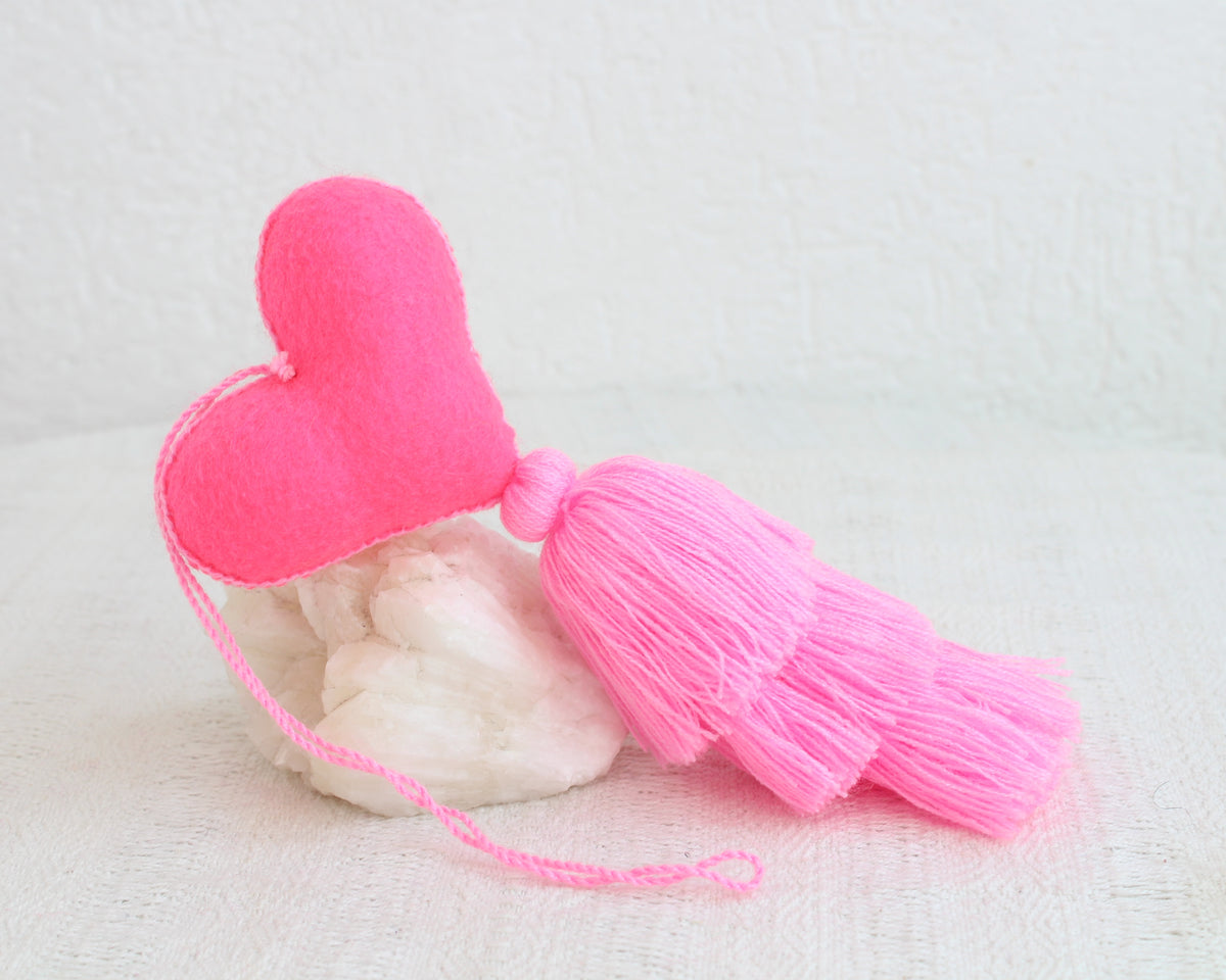 Corazón Florecitas Rosa