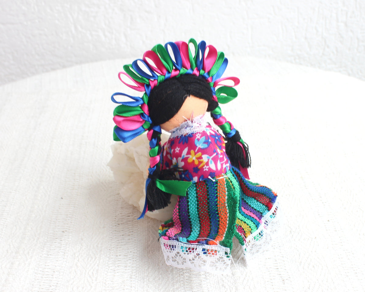Muñeca Lelé Pequeña Azul Rosa Verde (copia)